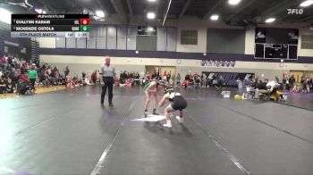 110 lbs 5th Place Match - Evalynn Karam, Iowa City Liberty vs McKenzie Ostola, Dubuque Hempstead