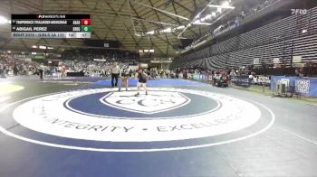 Girls 3A 170 lbs Cons. Round 1 - Temperence Trullinger-Middlemas, Shadle Park (Girls) vs Abigail Perez, Southridge (Girls)