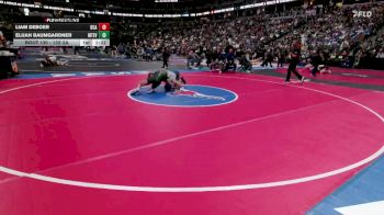 132-2A Quarterfinal - Liam Deboer, Dayspring Christian Academy vs Elijah Baumgardner, Monte Vista