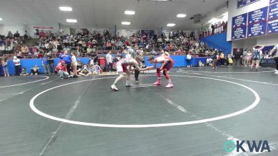 132 lbs Rr Rnd 1 - Maverick Montgomery, Skiatook Youth Wrestling vs Tucker Layne, Lions Wrestling Academy