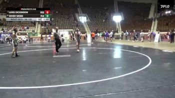 6A 126 lbs Champ. Round 1 - River Webb, Pelham vs Luke Dickinson, Pike Road School