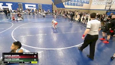 60 lbs Quarterfinal - Paxton Pitcher, Sanderson Wrestling Academy vs Samuel Barton, Northside Wrestling Club