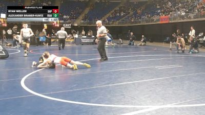 75 lbs Pigtails - Ryan Weller, Shippensburg vs Alexander Bramer-Kuntz, Franklin Regional