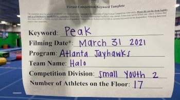 The Atlanta Jayhawks - Halo [L2 Youth - Small] 2021 The Regional Summit Virtual Championships