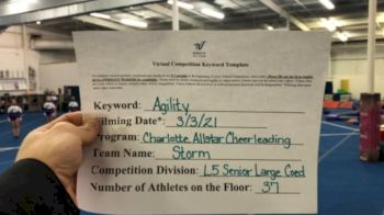 Charlotte Allstar Cheerleading - Storm [L5 Senior Coed - Large] 2021 Varsity All Star Winter Virtual Competition Series: Event III