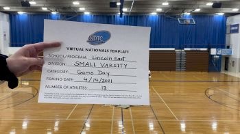 Lincoln East High School [Small Varsity - Game Day Virtual Finals] 2021 UDA National Dance Team Championship