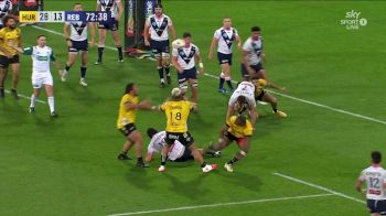 Hurricanes' Asafo Aumua with a Try vs Rebels