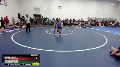 116-118 lbs Round 3 - Kaleb Hoyt, Johnson Junior High vs Kaylor McKee, Gering Middle School