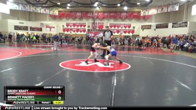 85 lbs Champ. Round 1 - Brody Kratt, Summit Wrestling Academy vs Bennett Mackey, Wayzata Youth Wrestling