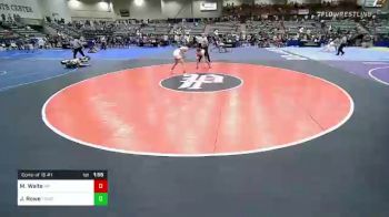 126 lbs Consi Of 16 #1 - Mossy Waite, New Plymouth vs Joshua Rowe, FordDynasty Wrestling Club