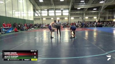 184 lbs Prelim - Scotti DuPont, New York University vs Kaden White, New England College