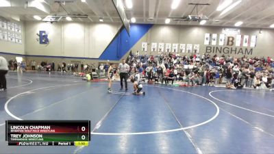 79 lbs Cons. Round 3 - Trey Johnson, Timpanogos Wrestling vs Lincoln Chapman, Riverton Wolf Pack Wrestling