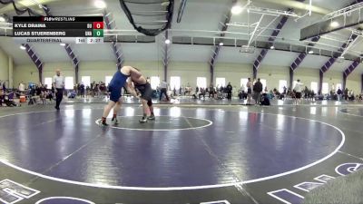 285 lbs Quarterfinal - Lucas Stuerenberg, Unattached vs Kyle Draina, Bloomsburg Unattached