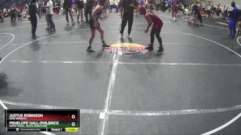 105 lbs 2nd Place Match - Justus Robinson, Dixie Hornets vs Penelope Hall-Philbrick, White Knoll Youth Wrestling