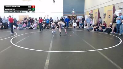 138 lbs Champ. Round 2 - Brayson Moore, Team Real Life Wrestling vs Kalai Stout, Fighting Squirrels Wrestling Club