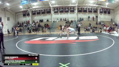 184 True 2nd 1st Place Match - John Roberts, Southeastern vs Jonathon Paramore, Reinhardt University (GA)