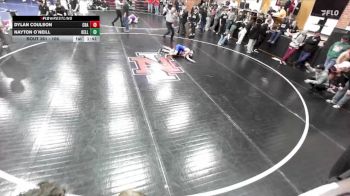 106 lbs Cons. Round 1 - Dylan Coulson, Coeur D`Alene High School vs Nayton O`Neill, Kellogg