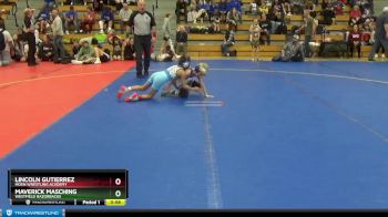 60 lbs Cons. Round 3 - Lincoln Gutierrez, Moen Wrestling Academy vs Maverick Masching, Westfield Razorbacks
