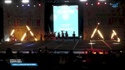 Super All Stars - Sapphires [2025 L2.2 Evaluation (Cheer) Day 1] 2025 The Varsity All Star CELEBRATION
