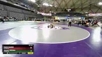 4 lbs Quarterfinal - Zach Baker, Issaquah vs Isaiah Medina, Chiawana