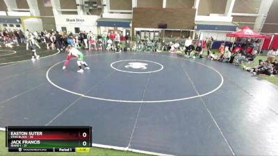 100 lbs Round 1 (4 Team) - Easton Suter, Utah Black vs Jack Francis, Idaho 1