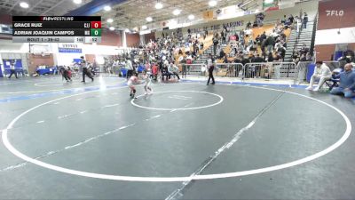 39-43 lbs Round 1 - Grace Ruiz, Crown Jiu Jitsu vs Adrian Joaquin Campos, Monster Garage