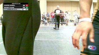 132 lbs Consi Of 64 #2 - Cooper Howell, Brighton vs Beckett Clear, Temecula Valley HS