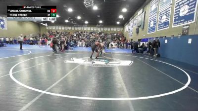 175 lbs Champ. Round 2 - Theo Steele, Dos Palos vs Angel Coronel, Santa Maria