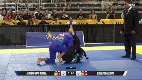 Sofia Jatczak Dias vs Jasmine Gray Sopeña 2025 Pan Kids Jiu-Jitsu IBJJF Championship