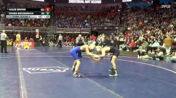 2A-113 lbs Cons. Round 5 - Kaleb Brown, West Liberty vs Kohen Dietzenbach, Burlington Notre Dame