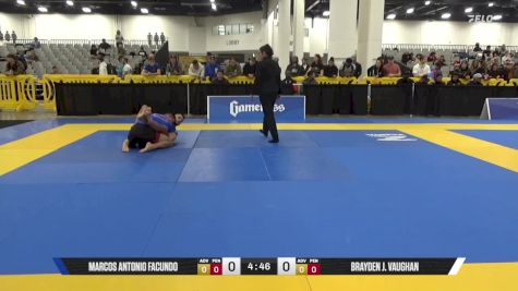 Brayden J. Vaughan vs Marcos Antonio Facundo 2025 World IBJJF Jiu-Jitsu No-Gi Championship