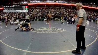 4A 190 lbs Quarterfinal - Lucky Horrell, Hoggard vs Luke Shipley, Weddington High School