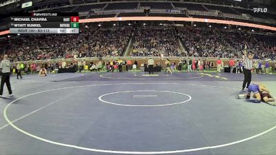 D3-113 lbs Cons. Round 1 - Michael Chavira, Hart HS vs Wyatt Runkel, Hopkins