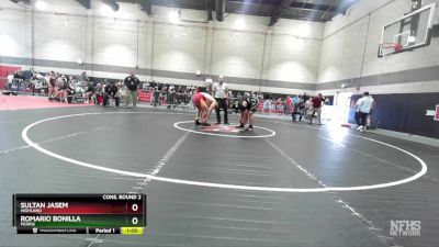 285 lbs Cons. Round 2 - Romario Bonilla, Perris vs Sultan Jasem, Highland