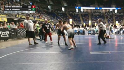 252 lbs Consy 3 - Hunter Zimmerman, Canon-McMillan vs Colton Dransart, Penn Trafford