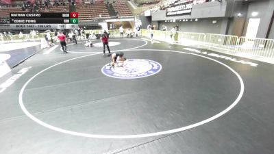 106 lbs Cons. Quarters - Eddie Fong, Rough House Wrestling vs Nathan Castro, Bullard High School Wrestling