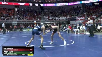 2A-106 lbs Champ. Round 1 - Kaleb Feld, Garner-Hayfield/Ventura vs Andy Nuno, Bishop Heelan Catholic