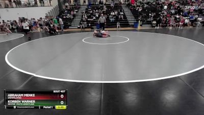 135 lbs Cons. Round 3 - Abraham Menke, Unaffiliated vs Korben Warner, Dexter Youth Wrestling