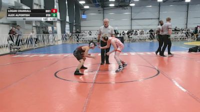 96 lbs Round 5 - 3:00pm Friday - Alex Alfortish, Backyard Brawlers vs Logan Crandall, Minnesota Funky Singlets