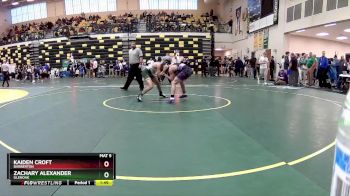 120 lbs Champ. Round 2 - Kaiden Croft, BARBERTON vs Zachary Alexander, GLENOAK