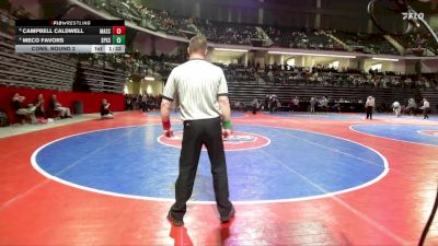 144-4A Cons. Round 2 - Campbell Caldwell, Marist School vs Meco Favors, St Pius X School