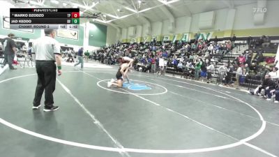 192 lbs Champ. Round 2 - Jad Keddo, Bonita Vista vs Marko Dzodzo, Torrey Pines