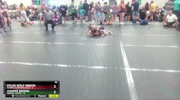 52 lbs Round 4 (10 Team) - Cooper Brown, Georgia United vs Myles Wolf Gibson, Florida Scorpions Black