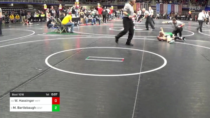 75 lbs Round Of 16 - Wyatt Hassinger, Mifflin County vs Max Bartlebaugh ...