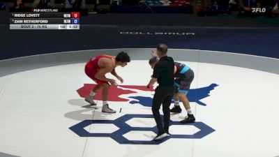 70 kg Champ. Round 1 - Ridge Lovett, NEBWTC/ TMWC vs Zain Retherford, NLWC/TMWC