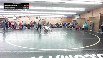 150 lbs Quarterfinal - Colton Graham, Beaver Dams vs Trent Shook, Shamokin