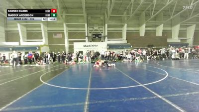 126 lbs Cons. Round 4 - Maddix Anderson, Wasatch Wrestling Club vs Karsen Evans, Uintah Wrestling