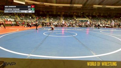 76 lbs Consi Of 16 #1 - Ben Johnson, Grynd vs Colston Yocham, Coweta Tiger Wrestling