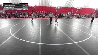 12U Boys - 98 lbs Cons. Round 1 - Marcus Duran, Wisconsin vs Jackson Butzler, Parkview Albany Youth Wrestling