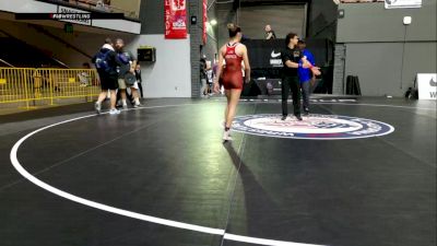 Quarters - Jennessa Ubence, Brawley Wrestling Academy vs Jalissa Lopez, Folsom High School Wrestling